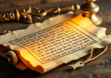 Pergaminho antigo com a ordem de Davi para Salomão.