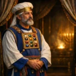 Por que Deus mandou contar o povo em Números 1? Entenda o propósito Imagem de um levita no Tabernáculo, simbolizando a consagração e a primazia no serviço divino.