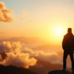 Líder cristão contemplando o peso da responsabilidade espiritual