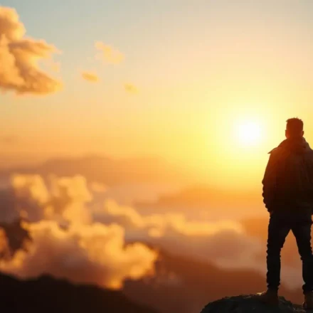 O Peso da Responsabilidade Espiritual: Liderança com Impacto Eterno Líder cristão contemplando o peso da responsabilidade espiritual