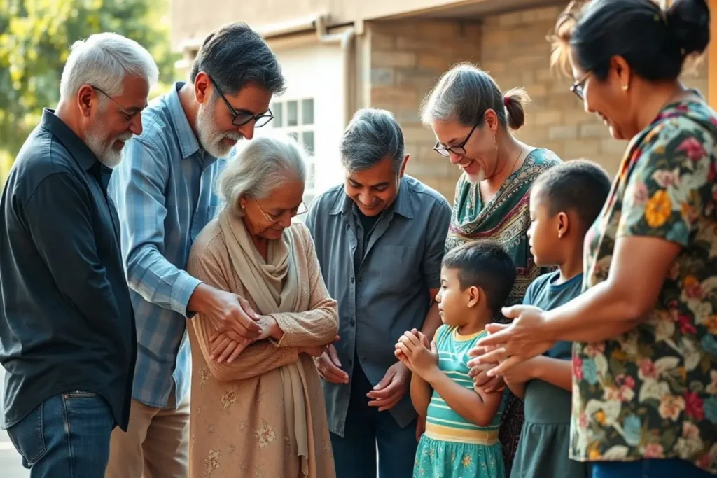 Liderança cristã servindo e edificando.
