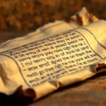 Ezequiel 37:1-10 – A Profunda Revelação do Vale de Ossos Secos Pergaminho antigo com a passagem de Malaquias 1:2