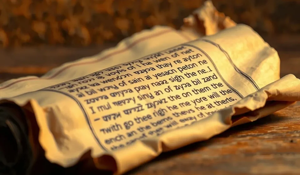 O Amor Incompreendido de Deus: O Que Malaquias 1:2 Realmente Significa? Pergaminho antigo com a passagem de Malaquias 1:2