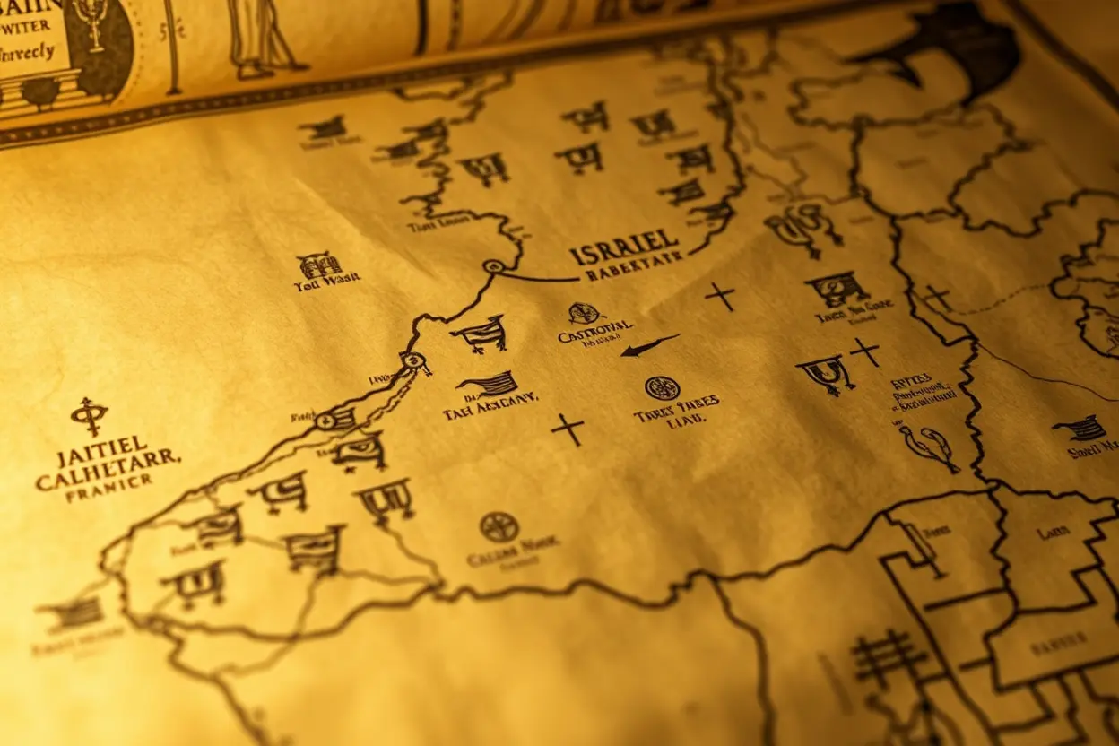 Mapa Teológico das Tribos de Israel Significado teológico das tribos ao redor do Tabernáculo em Números 2.