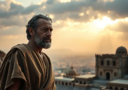 Profeta Miqueias proclamando a palavra de Deus