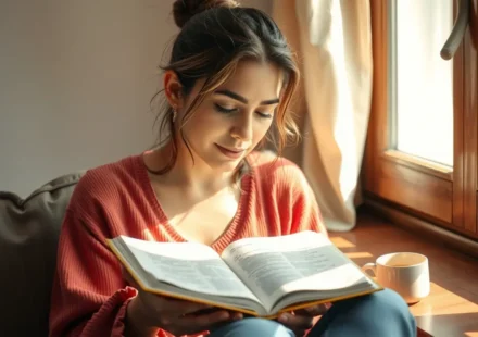 Leitura Bíblica Feminina: Um Plano Aplicável à Sua Rotina Diária Mulher lendo a Bíblia em casa