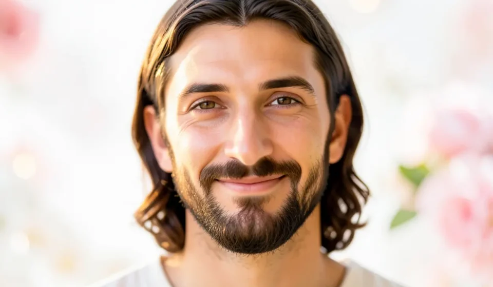 Jesus Cristo, o Amado, branco e rosado.