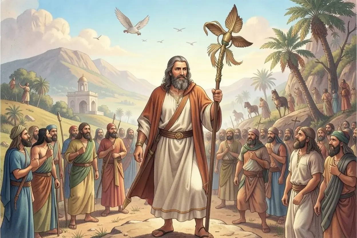 Deus instruiu Moisés a levantar líderes