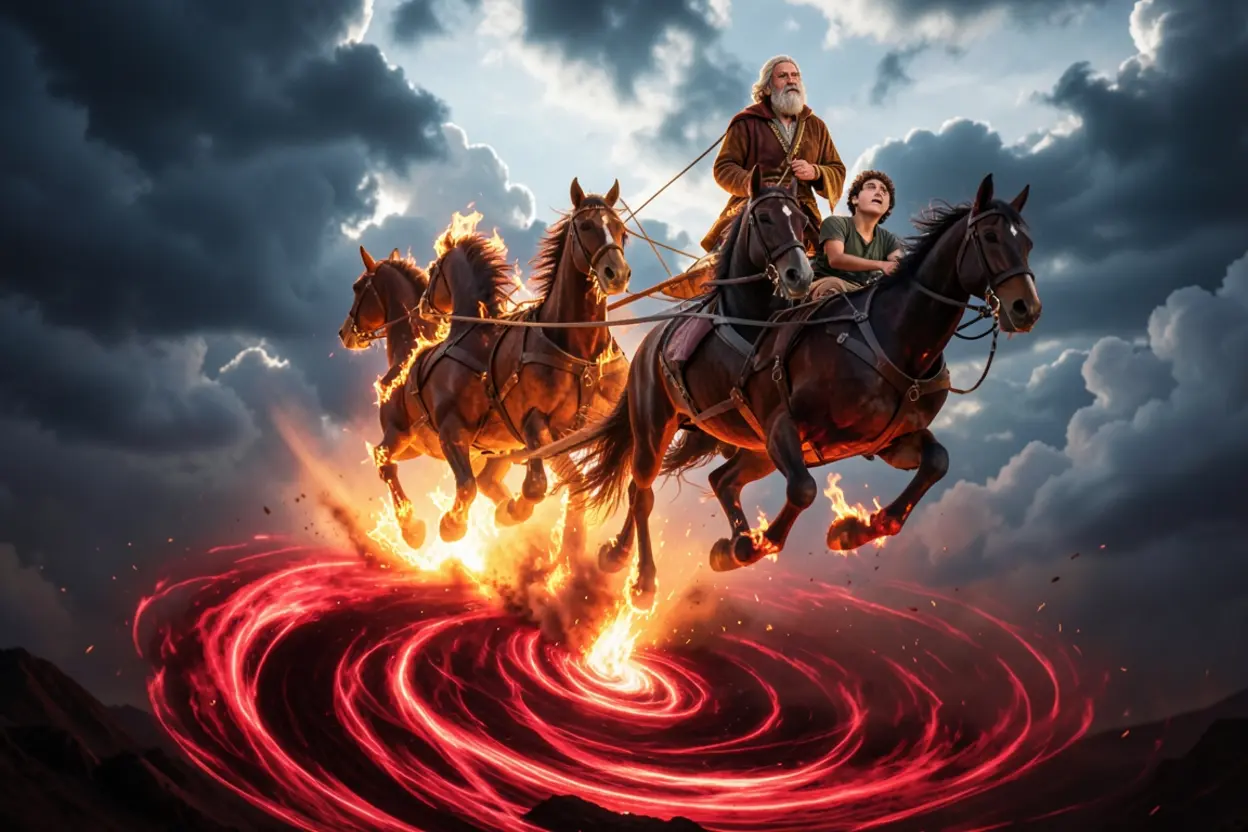 O Redemoinho e a Carruagem de Fogo Carruagem de fogo e redemoinho em 2 Reis 2