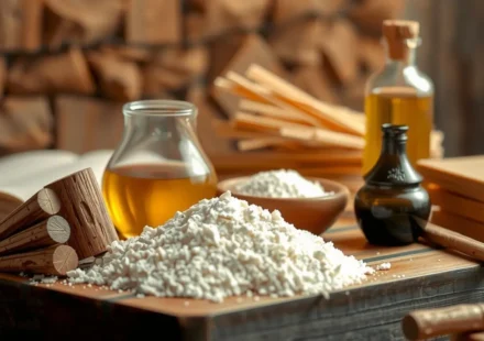 Oferta de manjares com flor de farinha e azeite