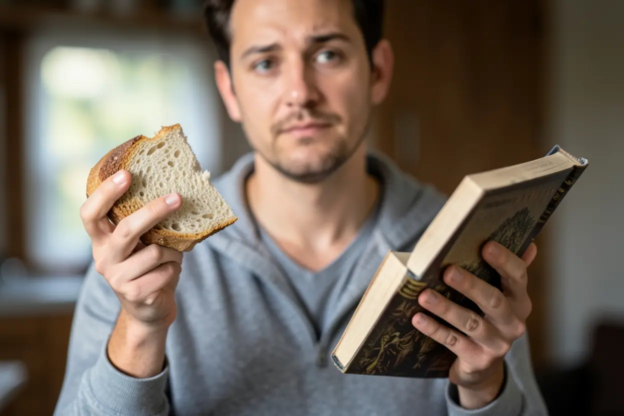 Pão e Palavra: O Verdadeiro Sustento Estudo bíblico Mateus 4:4 nem só de pão viverá o homem.
