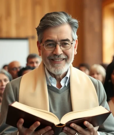 Pastores Segundo o Coração de Deus: Uma Exegese de Jeremias 3:15 Pastor com Bíblia aberta e rebanho