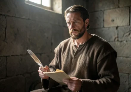 Paulo, prisioneiro de Cristo, escrevendo com propósito.