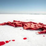 Isaías 6:1: A Visão do Trono que Transformou um Profeta Pano escarlate sobre neve branca, simbolizando a purificação dos pecados.