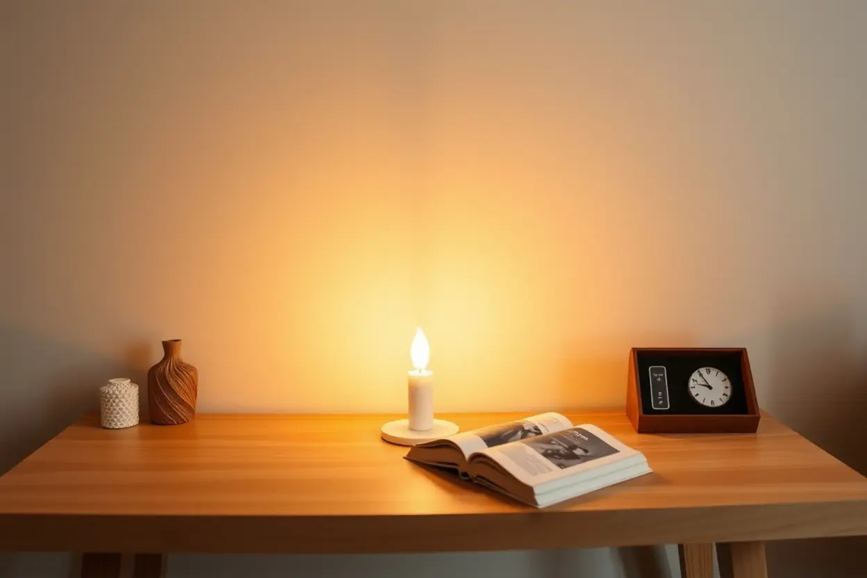 Um pergaminho antigo aberto sobre uma mesa de madeira, iluminado por uma luz suave que emana das páginas.