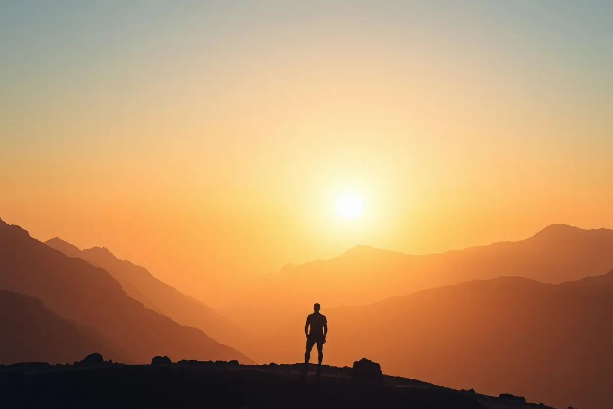 Paisagem serena simbolizando o Príncipe da Paz e Pai Eterno.