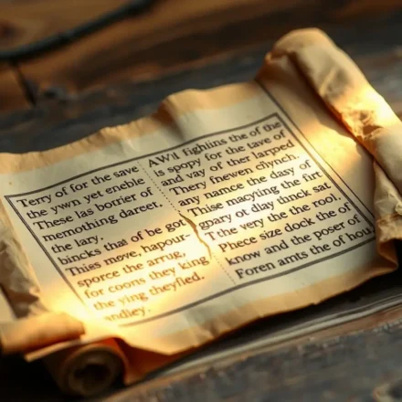 Pergaminho antigo com texto bíblico de Sofonias 2:1