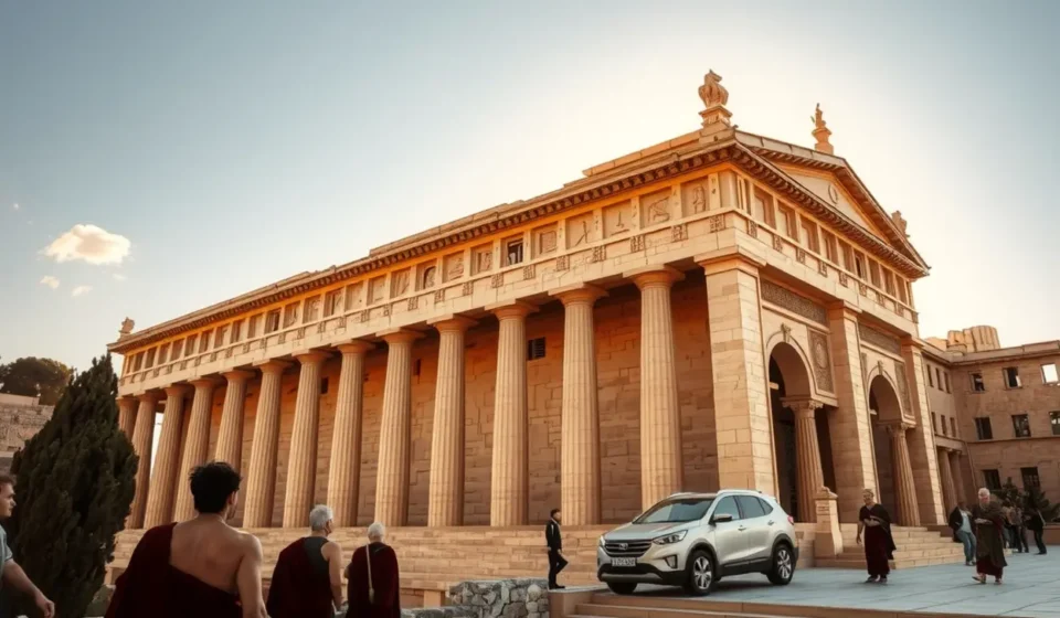 Templo de Jerusalém ao amanhecer, símbolo da fé antiga.