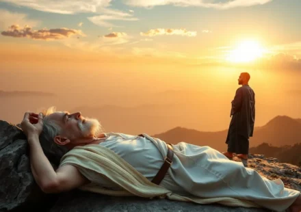 A transição de liderança de Moisés para Josué, um novo começo.