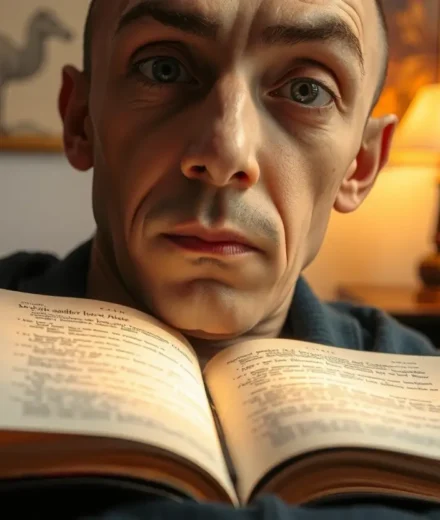 Homem natural buscando discernimento espiritual na Bíblia.