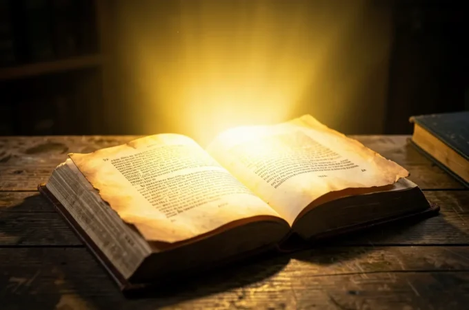 Esboço de pregação sobre a presença de Deus e a Bíblia aberta.