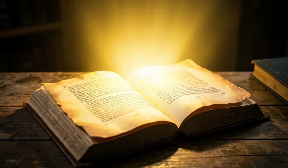 Esboço de pregação sobre a presença de Deus e a Bíblia aberta.