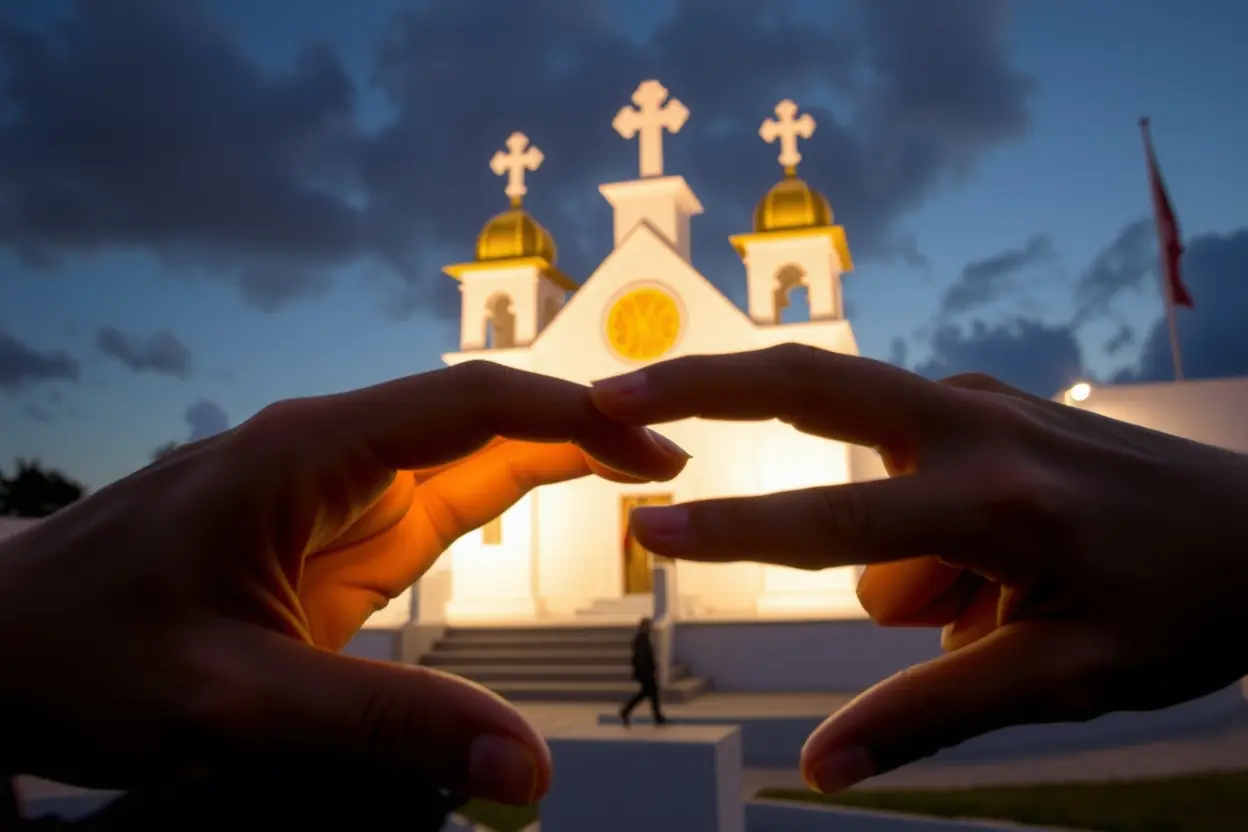 Jesus partindo o pão na última ceia