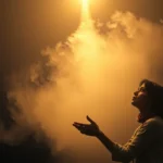 A Profunda Compaixão Divina em Jonas 4:11: Análise Exegética e Pastoral Pessoa orando em um vale escuro com luz divina. Isaías 41:10.