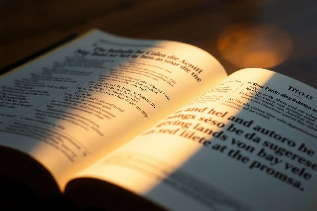 Bíblia aberta destacando a promessa da volta de Cristo