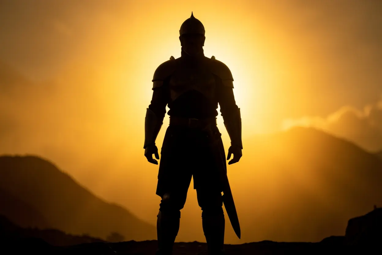 Líder resiliente representando a autoridade gerada pela fé.