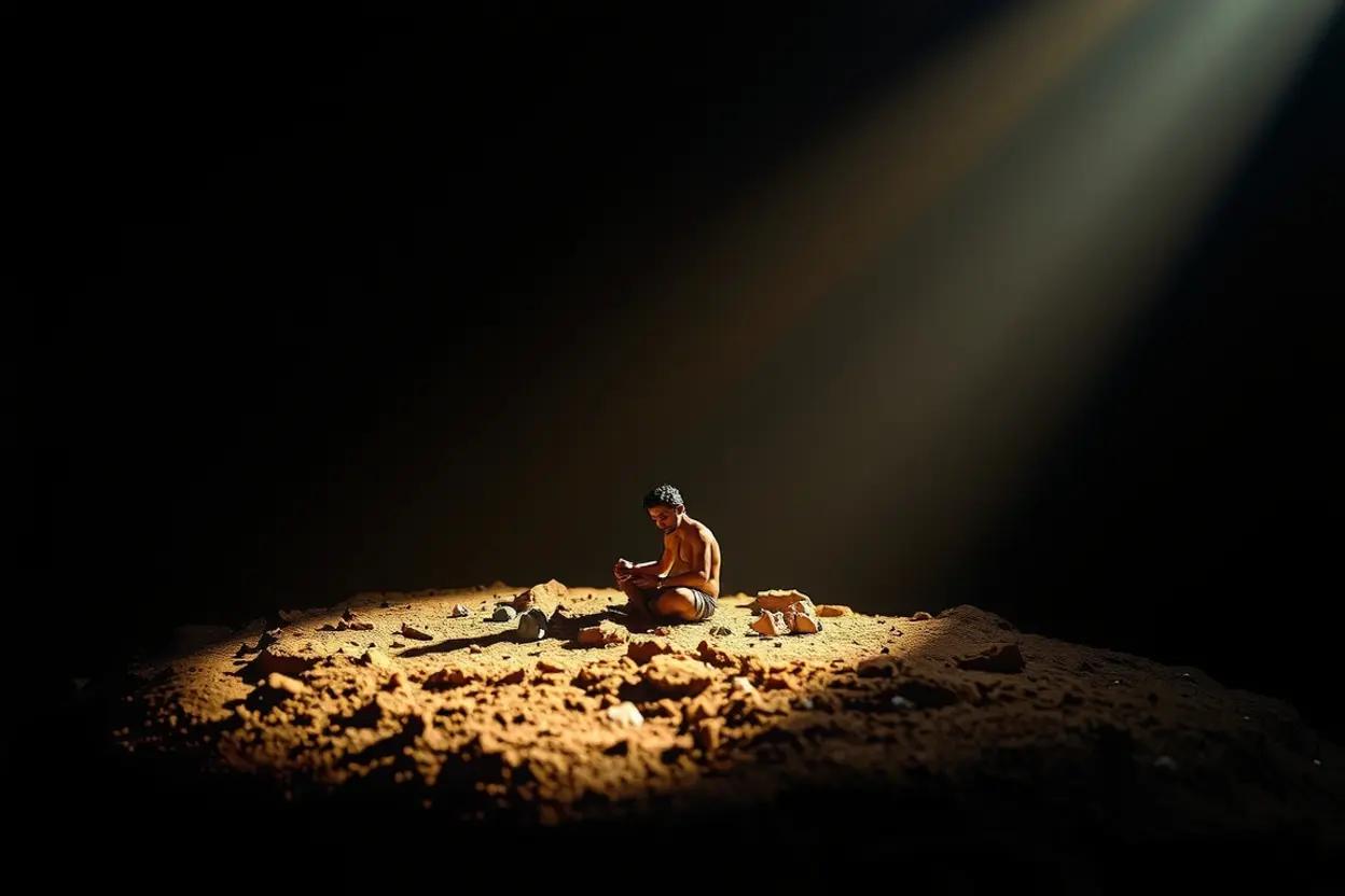 Cicatrizes emocionais sendo curadas pela luz