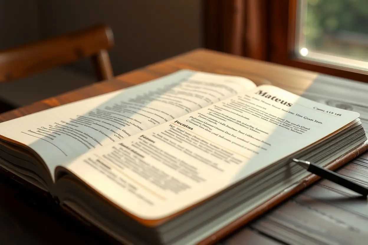 Bíblia aberta para estudo sobre o perdão.