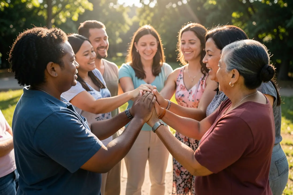 Comunhão e apoio no pós-batismo