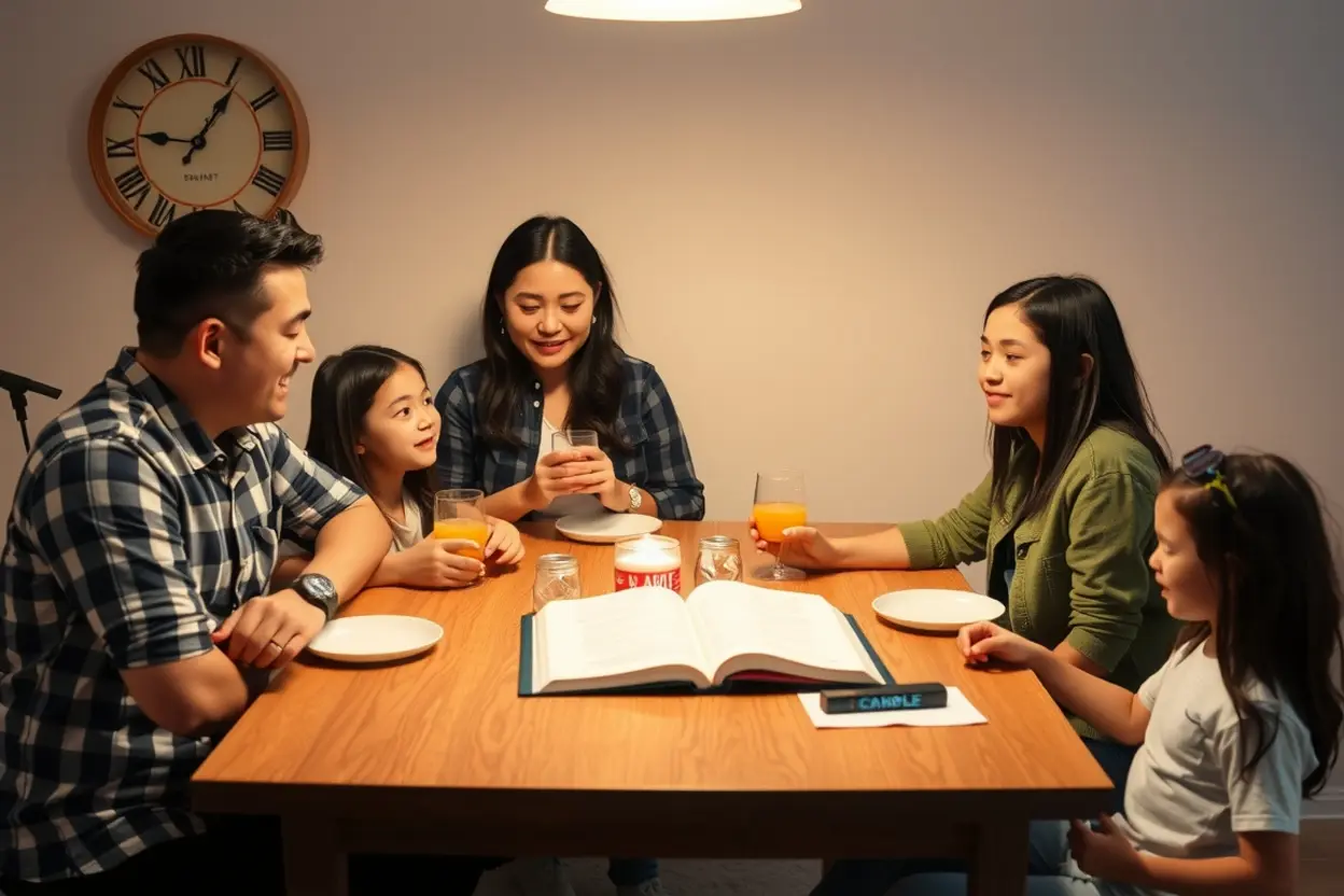 Família em comunhão no lar