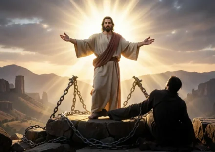 Jesus Cristo em vitória sobre a morte e o diabo