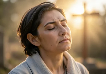 Pessoa em paz, simbolizando o descanso prometido em 2 Tessalonicenses 1:7