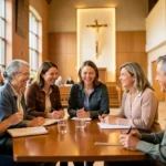 Miqueias 2:13: A Liderança Divina que Rompe Barreiras Grupo de pessoas em estudo bíblico, ilustrando como criar cultura de discipulado na igreja.