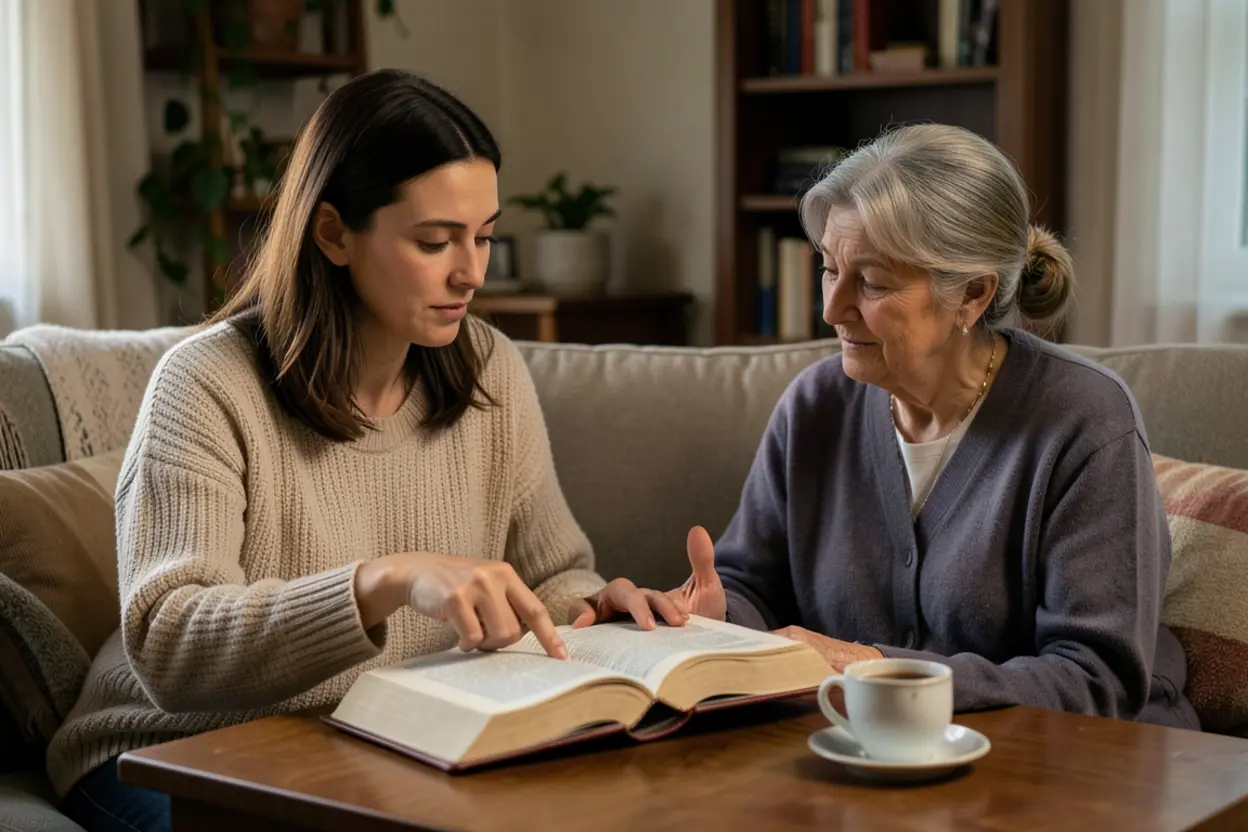 Equilíbrio entre estudo bíblico e conversa