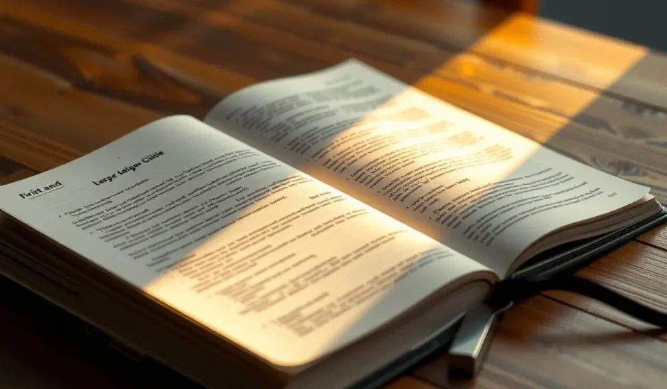 Bíblia aberta para estudo expositivo de 1 João.