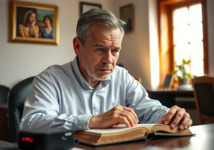 Líder cristão refletindo sobre desafios