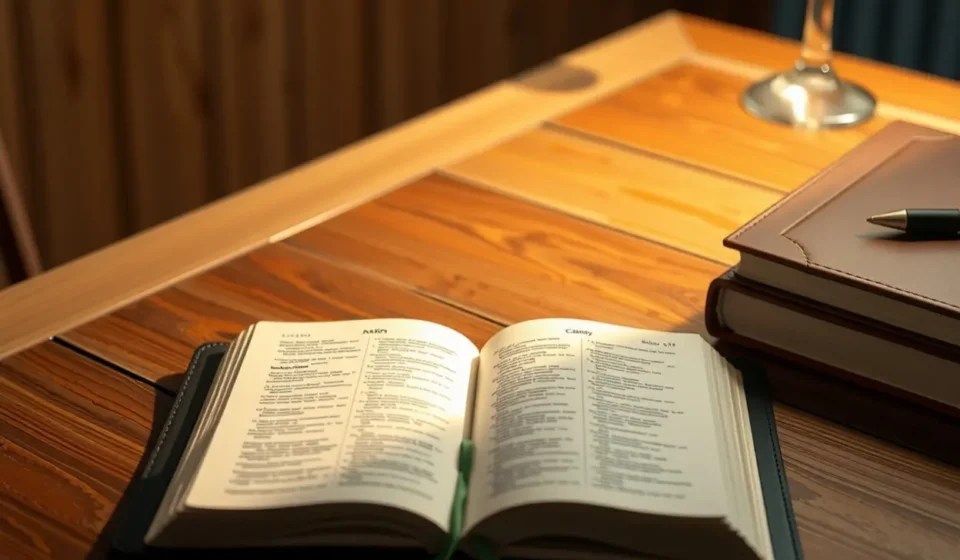 Bíblia aberta ilustrando sermão expositivo de 1 Pedro 1:3-9