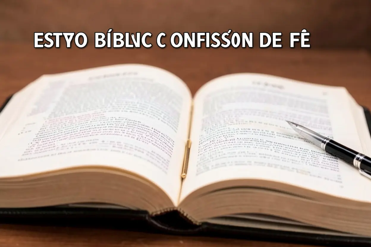 Estudo Bíblico da Confissão de Fé ensino bíblico sobre confissão de fé