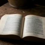 Bíblia aberta focada no estudo bíblico de Filipenses 2:1-11