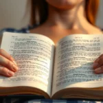 Mãos segurando a Bíblia aberta, simbolizando a busca por conhecimento e fé eficaz.