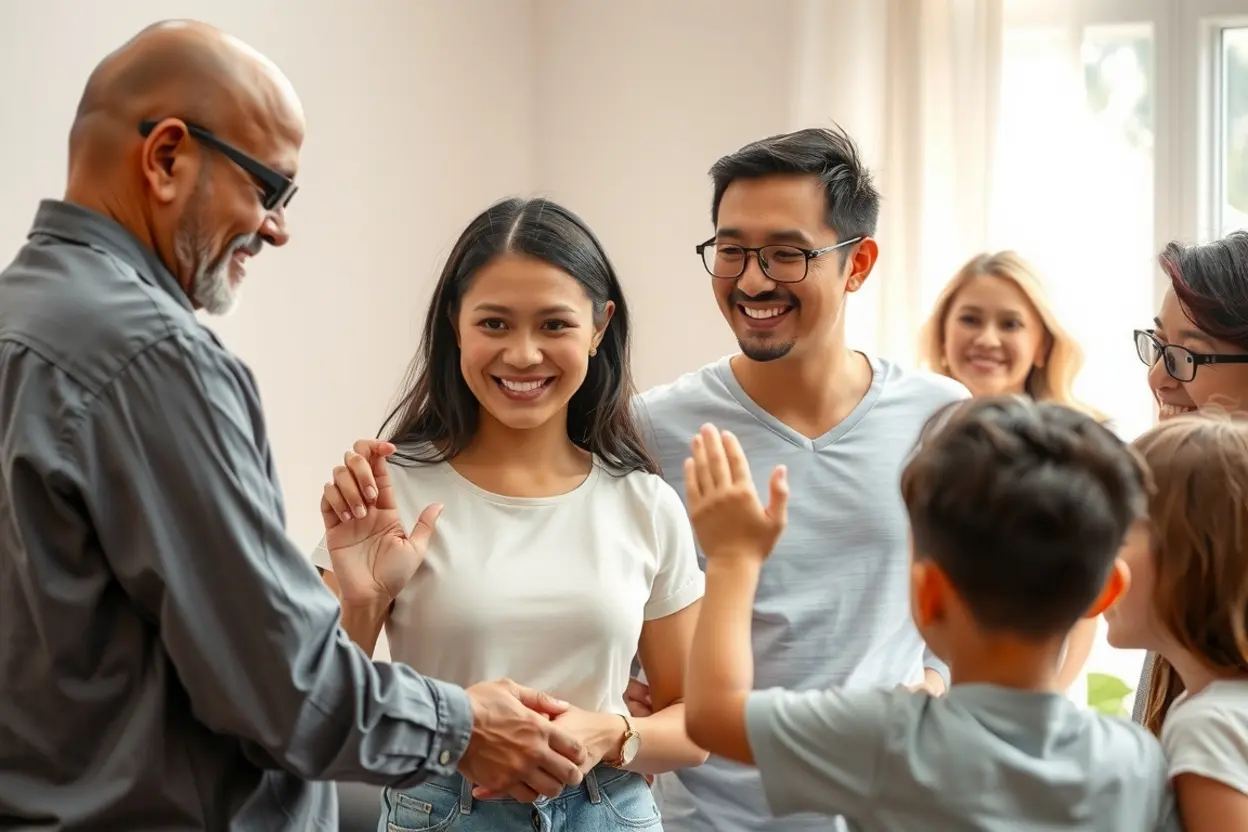 Frutos do Coração Compreensivo Pessoas demonstrando empatia e sabedoria em comunidade.