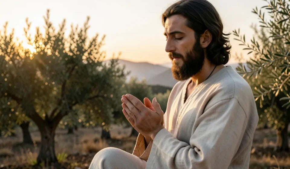 Lucas 5:16: A Profunda Razão de Jesus Retirar-se para Orar Jesus em oração em um monte.