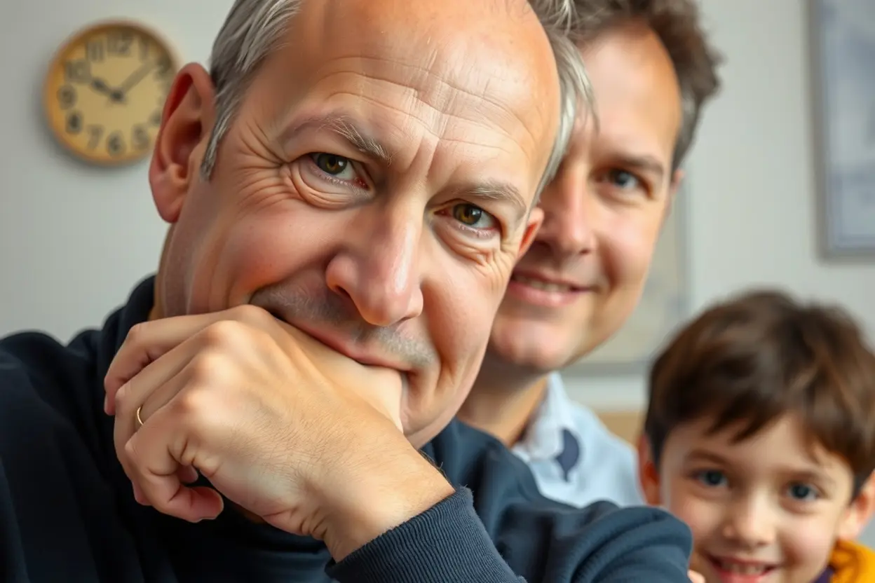 Liderança espiritual masculina com amor e serviço