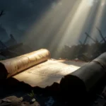 Representação visual da profecia de Naum 2:1.