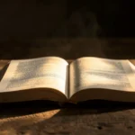 Bíblia aberta representando a pregação sobre a graça de Deus.