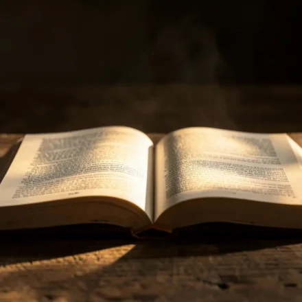 Bíblia aberta representando a pregação sobre a graça de Deus.